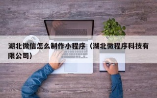 衢州湖北微信怎么制作小程序（湖北微程序科技有限公司）